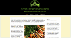 Desktop Screenshot of christieorganic.com